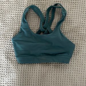 Lulu lemon cris cross back, blue sports bra